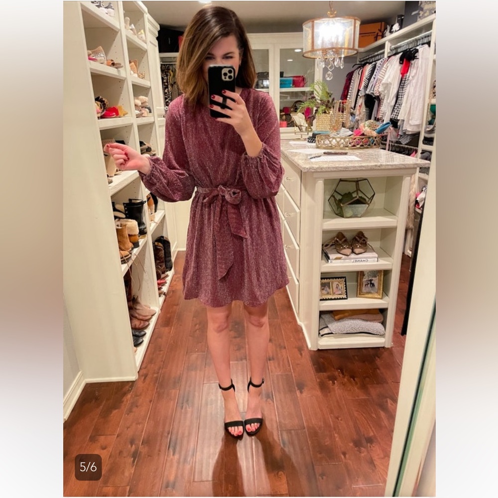 Sugarplum wishes dress (burgundy shimmer)